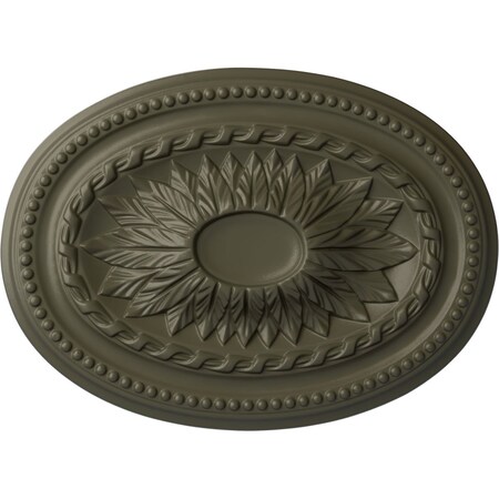 Ekena Millwork Saverne Ceiling Medallion, Hand-Painted Witch Hazel, 18 1/2"W x 13 1/2"H x 1 7/8"P CM18SAWHF